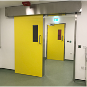 Hygienic Sliding FRP Fire-Rated Doors by Dortek