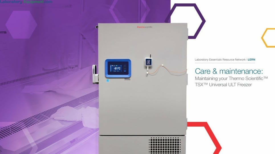 Care & maintenance: Maintaining your Thermo Scientific TSX Universal ULT Freezer