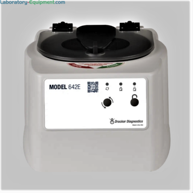 642E Single-Speed Electronic Centrifuge by Drucker Diagnostics with a digital timer, a 6 x 3-10 mL capacity includes a horizontal rotor and tube holders