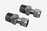 Two adapters M16x1 female to NPT 1/2