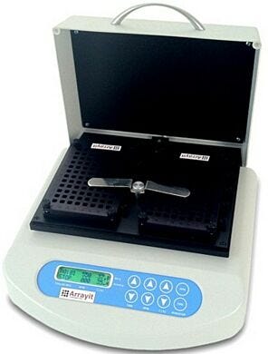 Two-Plate Array Plate Multi-Well Microarray Hybridization Station for microplate cassettes and well configurations  |  3031-42-2 displayed