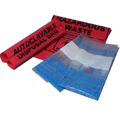 Leak-resistant, high temperature autoclavable bags by MTC Bio with seamless bottoms withstand temperatures up to 136˚C, and conforms to OSHA standards  |  5705-PP-11 displayed