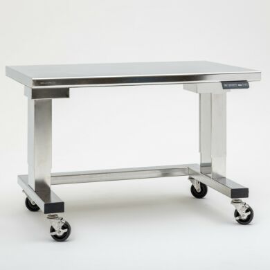 Fully enclosed adjustable height work station suited for critical environments. Electropolished finish optional.  |  9605-34-E-EP displayed