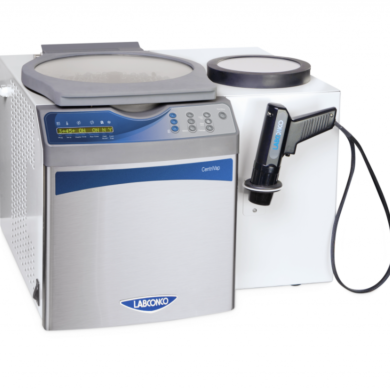 CentriVap Benchtop Complete Vacuum Concentrators with Glass Lid by Labconco in acid-resistant and standard models with heat boost in select models  |  3648-PP-01 displayed