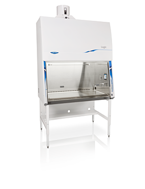 Labconco's Class II B2 biosafety cabinet is made with leak-tight 304 stainless steel and tempered safety glass  |  3651-PP-01 displayed