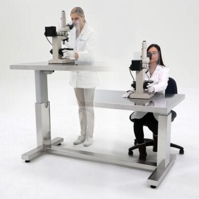 ErgoHeight® tables provide a 15