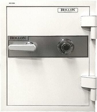 30ft impact rated dial lock safe with interior adjustable shelf and interior sliding drawer. Equipped with détente device for automatic safe lock.  |  6500-38 displayed