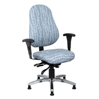 The Intensive Plus chairs feature a large, tall, contoured and molded ergonomic backrest with lumbar support and executive tilt control (medium model shown with  |  2807-81 displayed