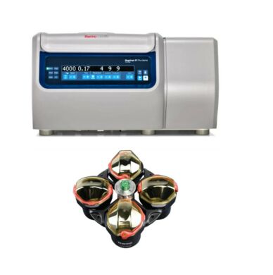 1.6L Megafuge ST1R Plus Refrigerated Centrifuge Packages with TX-400 Rotor for cell culture or blood tubes include buckets, adapters and biocontainment lids