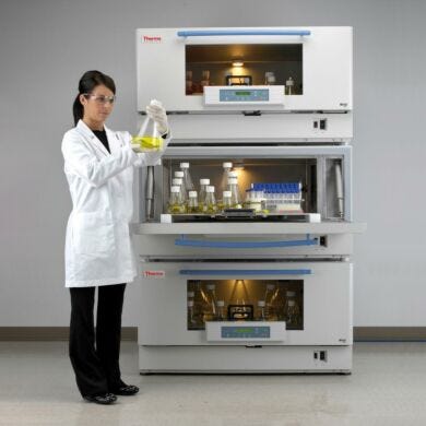 Thermo Scientific’s MaxQ™ 8000 Orbital Shakers provide precise incubation, HEPA filtration  |  3617-37 displayed