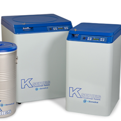 TW K Series 10K with a 165L LN2 capacity and 24K with a 365L capacity include a CS100 or CS200 controller; designed for easy sample retrieval