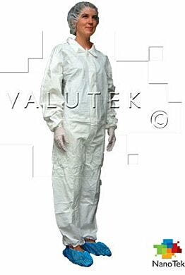 Cleanroom contamination control disposable coverall designed for extra roominess and comfort  |  5605-74 displayed