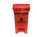 13 gallon Biohazard Bin with Foot Pedal Operated Lid, MTC Bio, A8000B