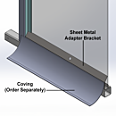 Coved Floor Adapter for Hardwall Modular Cleanroom