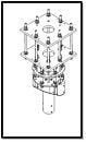 Surgical Boom; iCE Series 3, Triple System, 1 LED Light, 1 Single/1 Dual Monitor Holder, Amico, 100/240 V