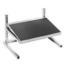 Footrest; ISO 8, Chrome-Plated Steel, Adjustable Height, 20