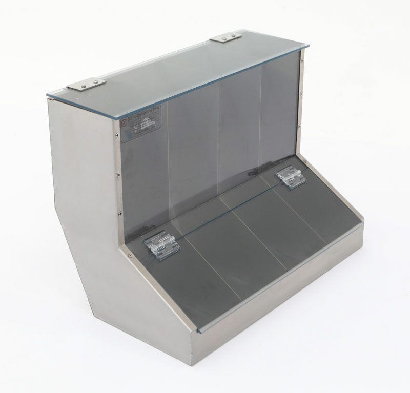 Dispenser; Small Parts, 304 Stainless Steel, 17.5"W x 10.5"D x 13"H, 4