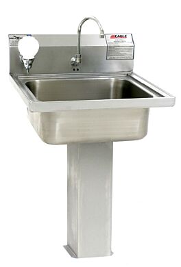 Pedestal Sink; USP 797, 304 Stainless Steel, Eye Sensor, Eagle 1372-91