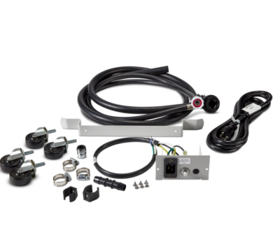 230V Freestanding to Mobile Conversion Kit enables washers to be plugged into a 20A electrical wall outlet and connected to a standard lab sink faucet, 4596111  |  6921-96 displayed