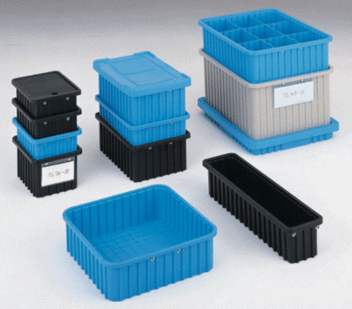 Blue ESD Tote Box Lid; for 22.50 x 17.50 Tote Box 6300-18