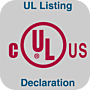 UL Listing Declaration for Leak-Rated Pass-Throughs