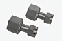 Two adapters M16x1 female to NPT 1/2" female; suitable for Julabo Series: HE, HL, SE, SL, CF models  |  2540-96A displayed