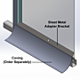 Adapter facilitates coved flooring installation within modular hardwall cleanrooms  |  6603-72 displayed