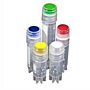 Colored cap inserts used with MTC Bio Cryogenic Vials for color coded identification; multi-colored and individually colored packs (500 qty.) available