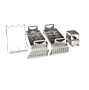 Analytical Lab Kit for FlaskScrubber includes: 15x45 mm and 12x32 mm vial and 24-place pipette inserts, a graduated cylinder insert and an upper spindle rack  |  6921-91 displayed