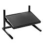 FS-1-06 Ergonomic adjustable footrest, black powder-coated frame, and 10" slope non-skid platform  |  2804-83 displayed