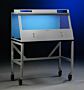 Shown: 4' Purifier Non-Ventilated PCR Enclosure with optional stand  |  1524-37 displayed